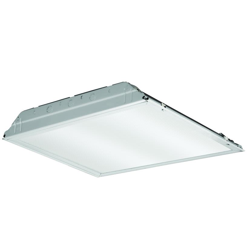 Lithonia Lighting 2GTL2 3300LM LP840 2GTL Rectangular Traditional Indoor Troffer, (2) Lamps Lamp, 32.3 W Fixture, 120 to 277 VAC, Steel Housing